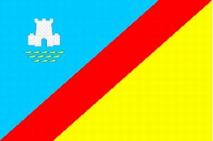 Alushta Ukraine city flag picture