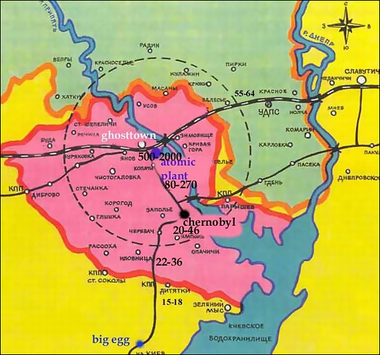 Chernobyl disaster region map Chernobyl disaster region map
