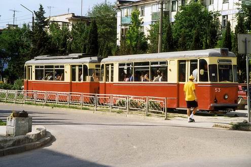 Eupatoria (Yevpatoria, Yevpatoriya) Ukraine city tram photo