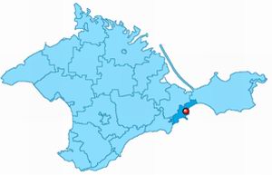 Feodosia (Feodosiya, Theodosia or Feodosiia) Ukraine city Crimea peninsula map location picture