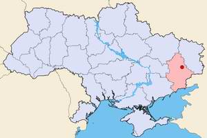Gorlovka (Horlivka) Ukraine city map location picture