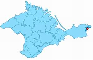 Kerch Ukraine city Crimea map location picture