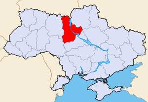 Kiev (Kyiv) Ukraine region (oblast) map location picture