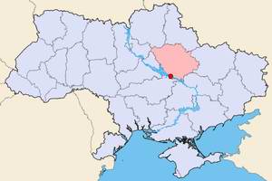 Kremenchug (Kremenchuk) city of Ukraine map location picture
