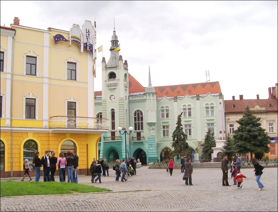 Mukachevo (Mukacheve) Ukraine city houses photo