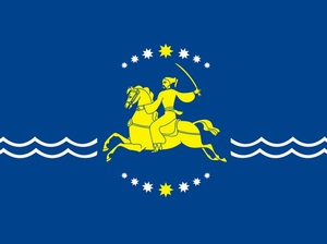 Nikopol Ukraine city flag picture