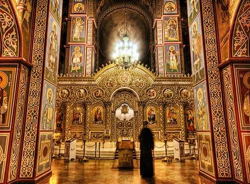 Ukraine religions - churche inner view photo
