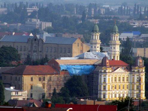 Uzhgorod (Uzhhorod) Ukraine city Uzh river view photo