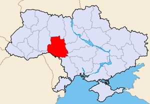 Vinnytsa (Vinnytsia) Ukraine region (oblast) map location picture