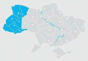 Western Ukraine map location