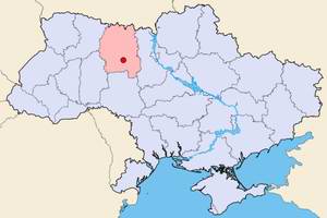 Zhitomir (Zhytomyr) city of Ukraine map location picture