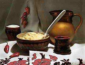 Traditional Ukrainian meal Traditional Ukrainian meal