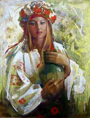 Ukrainian girl in traditional clothes Ukrainian girl in traditional clothes